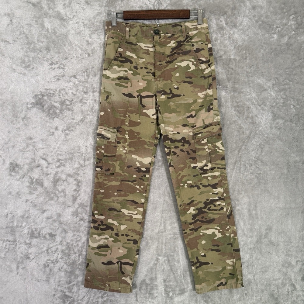 Youth Boys Trooper Cargo Camo Ripstop Pants, Size Large